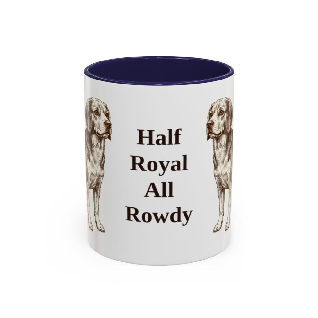 11oz-beaglier-mug-humor-navy 11oz Funny Beaglier Mug, Navy, front view