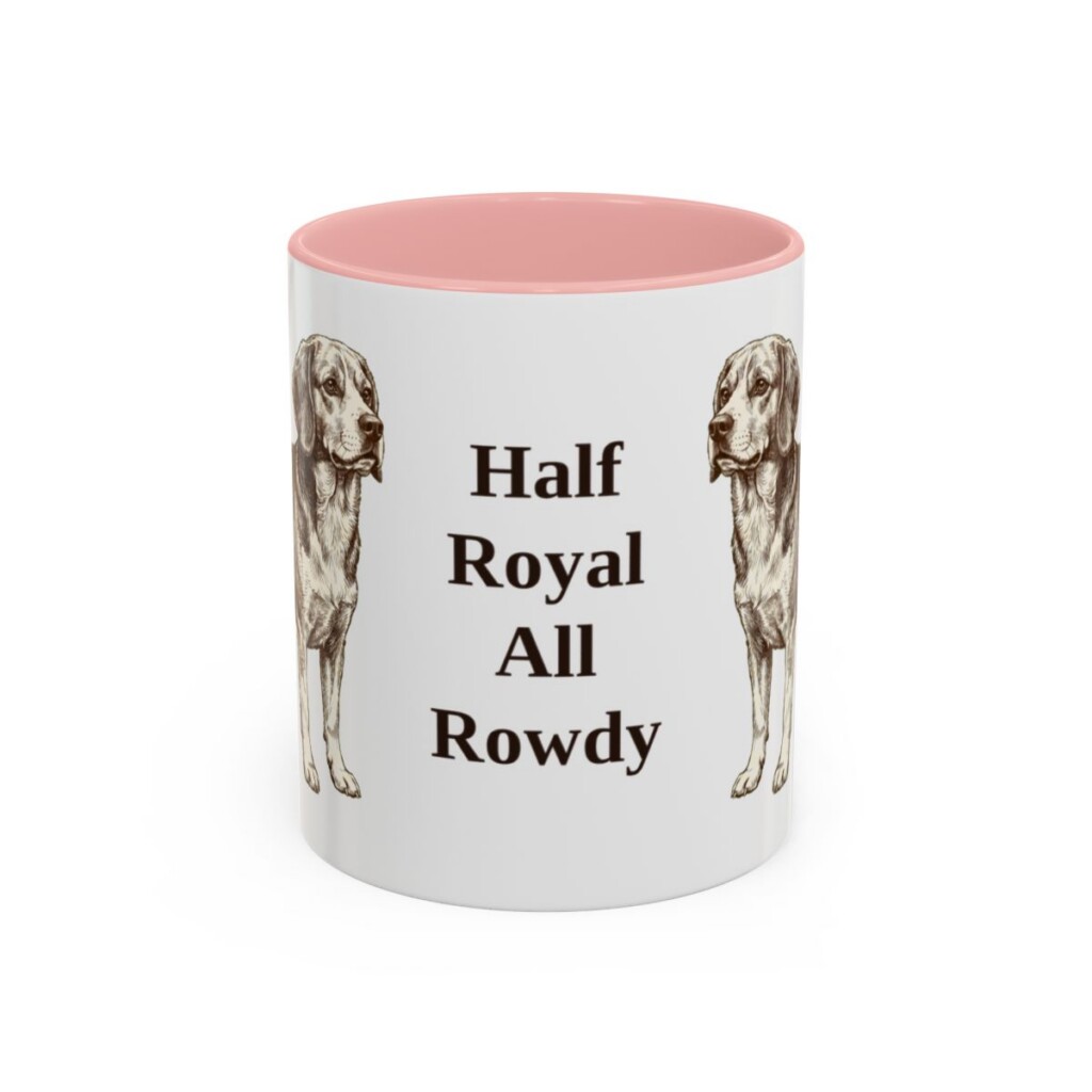 11oz-beaglier-mug-humor-pink 11oz Funny Beaglier Mug, Pink, front view