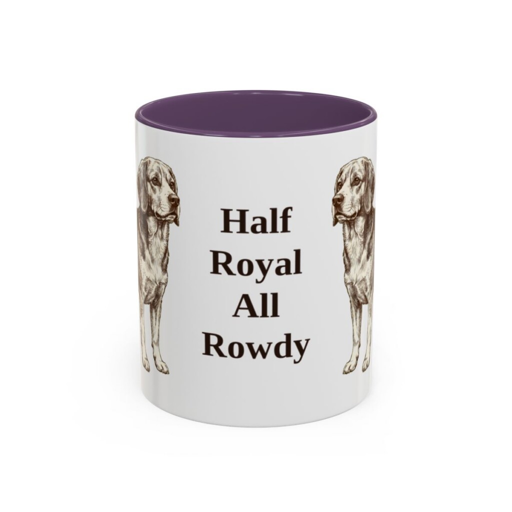 11oz-beaglier-mug-humor-purple 11oz Funny Beaglier Mug, Purple, front view