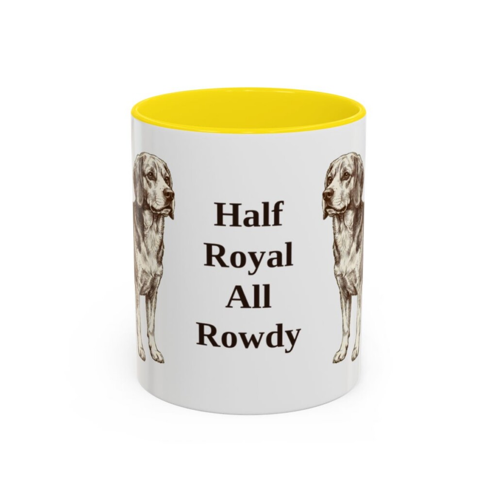 11oz-beaglier-mug-humor-yellow 11oz Funny Beaglier Mug, Yellow, front view