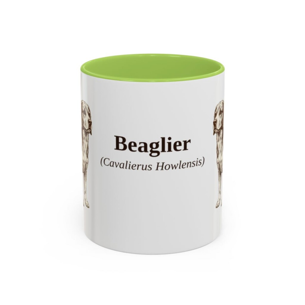11oz-beaglier-mug-latin-light-green 11oz Beaglier Latin Mug, Light Green, front view
