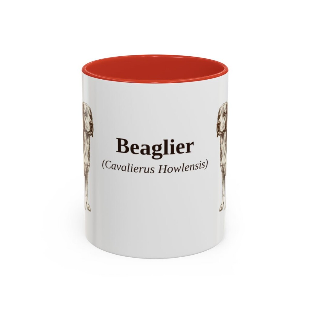 11oz-beaglier-mug-latin-red 11oz Beaglier Latin Mug, Red, front view