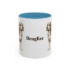 11oz Beaglier Mug, Light Blue, front view