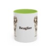 11oz Beaglier Mug, Light Green, front view