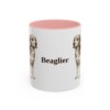 11oz Beaglier Mug, Pink, front view