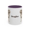 11oz Beaglier Mug, Purple, front view