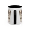 11oz Bearded Collie Latin Mug, Black, back view