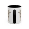 11oz Bedlington Terrier Mug, Black, back view