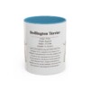 11oz Bedlington Terrier Mug, Light Blue, front view