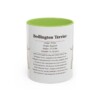 11oz Bedlington Terrier Mug, Light Green, front view