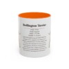 11oz Bedlington Terrier Mug, Orange, front view