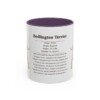 11oz Bedlington Terrier Mug, Purple, front view