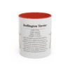 11oz Bedlington Terrier Mug, Red, front view