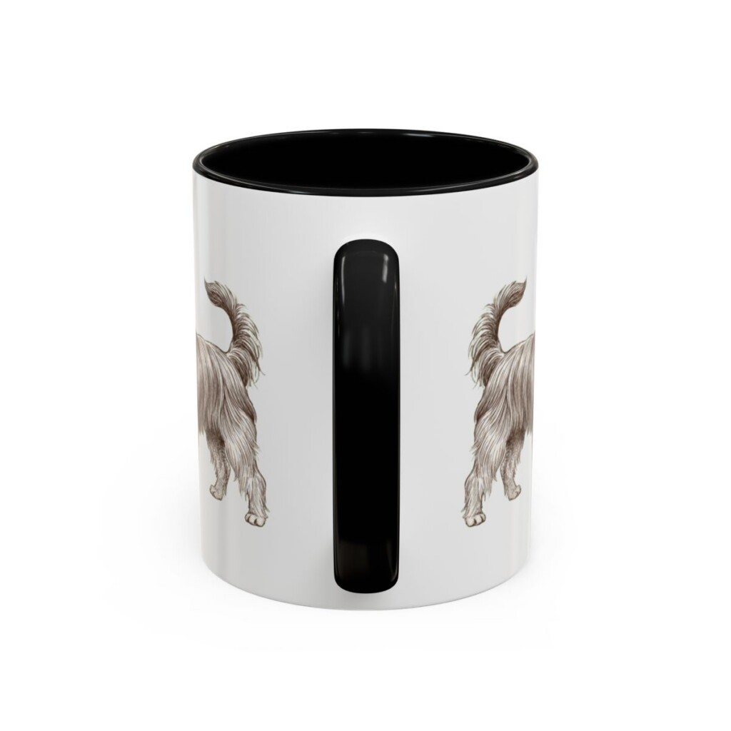 11oz Biewer Terrier Mug, Black, back view
