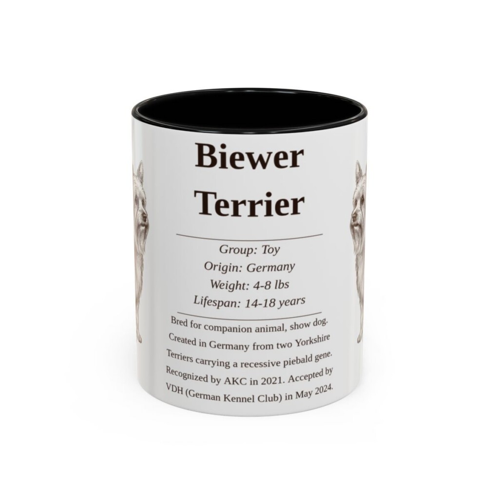 11oz Biewer Terrier Mug, Black, front view
