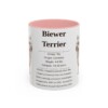 11oz Biewer Terrier Mug, Pink, front view
