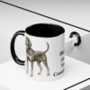 11oz Black and Tan Coonhound Mug, Black, lifestyle photo