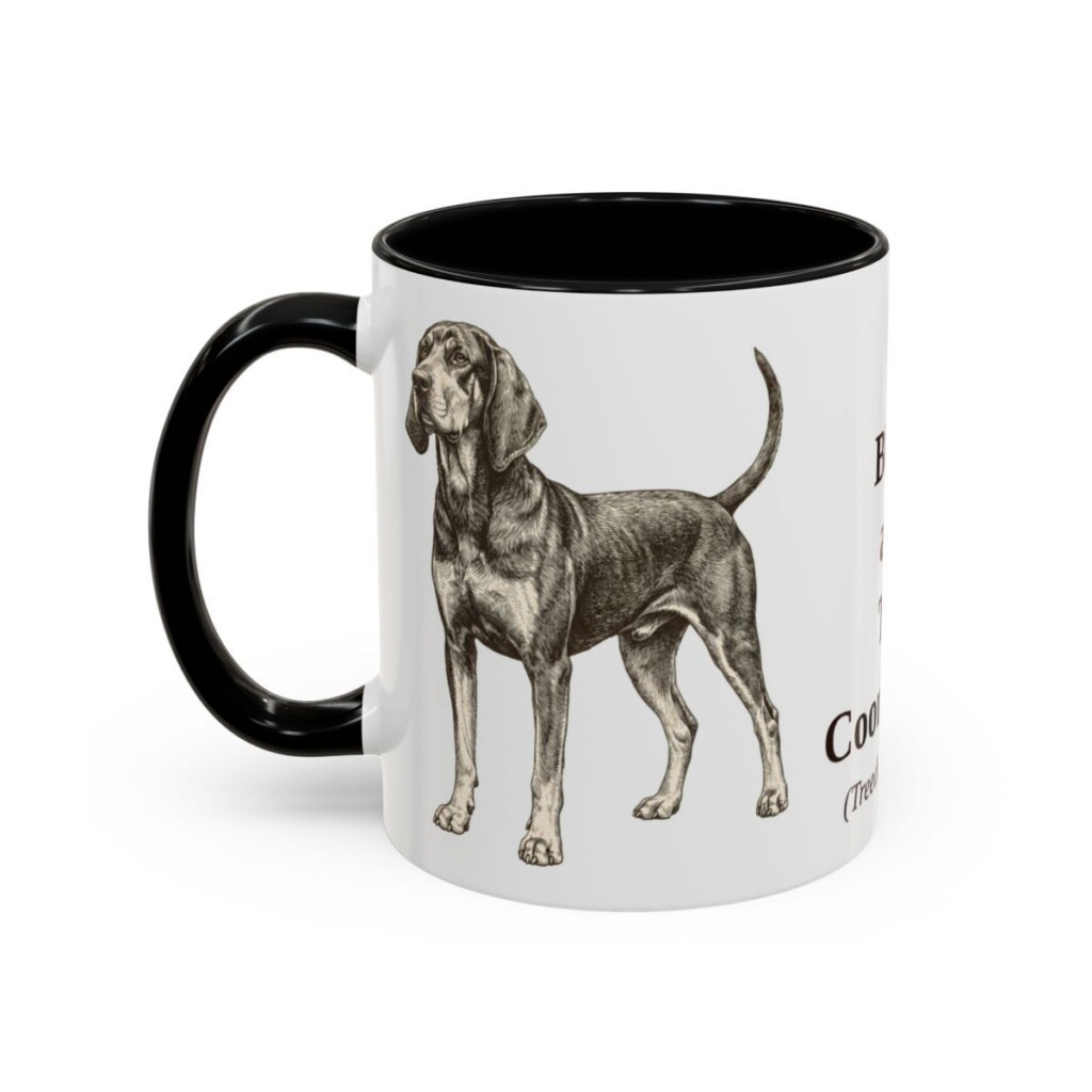 11oz-black-and-tan-coonhound-mug-latin-black-left 11oz Black and Tan Coonhound Latin Mug, Black, left side view