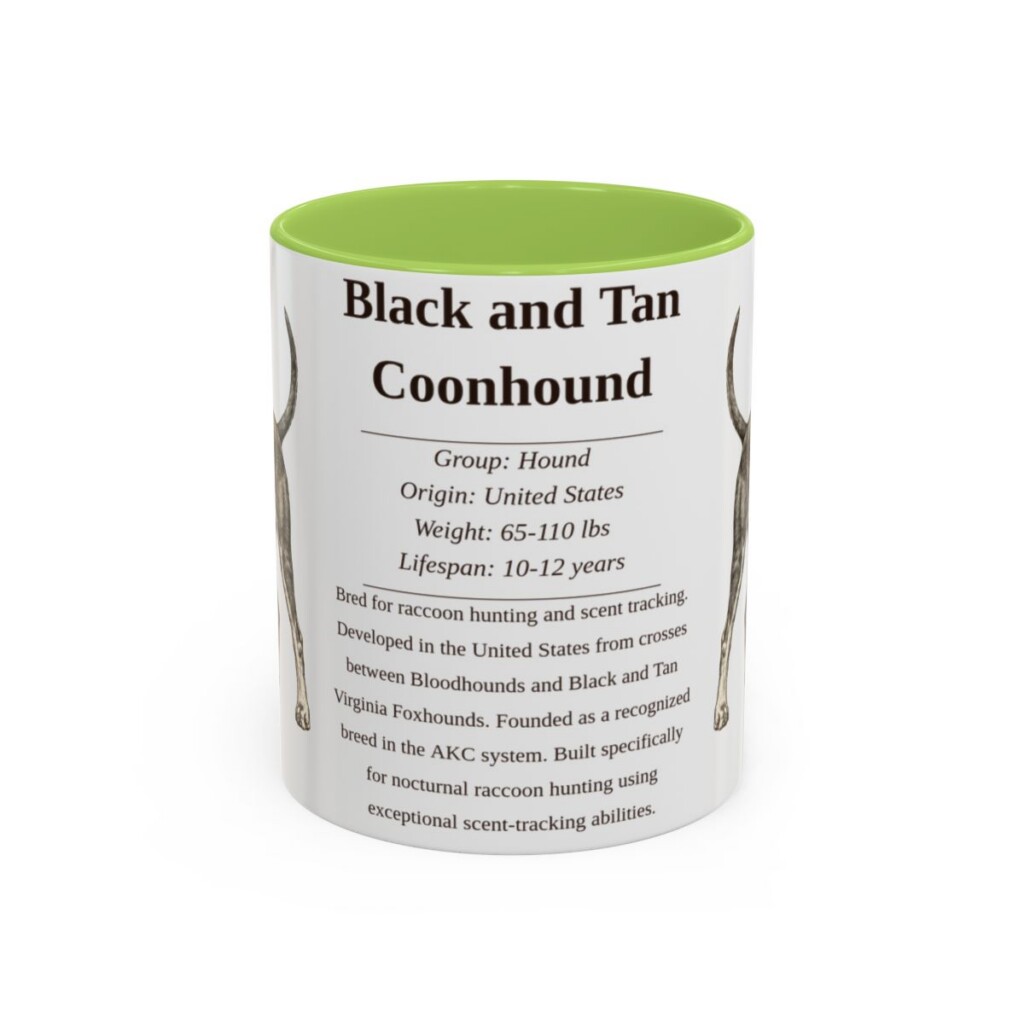11oz-black-and-tan-coonhound-mug-writeup-light-green 11oz black and tan coonhound mug, Light Green