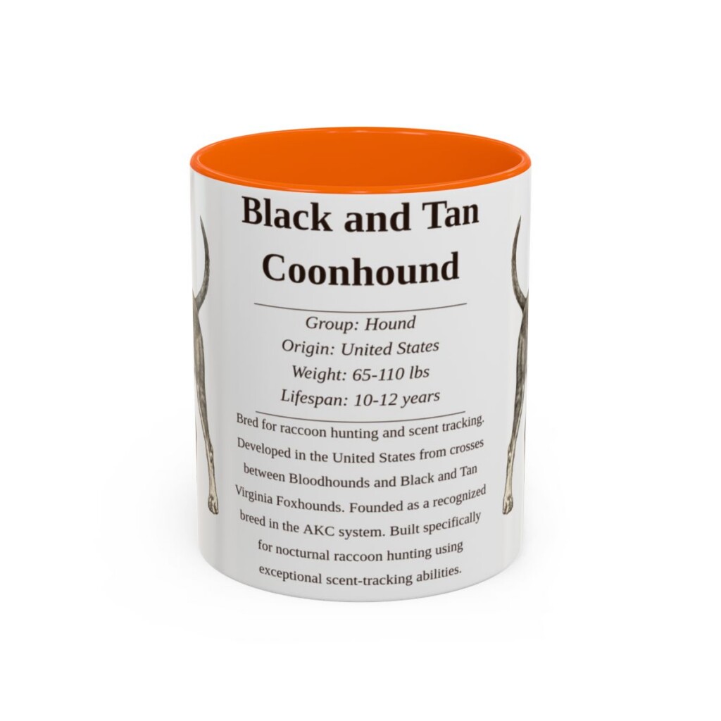 11oz-black-and-tan-coonhound-mug-writeup-orange 11oz black and tan coonhound mug, Orange