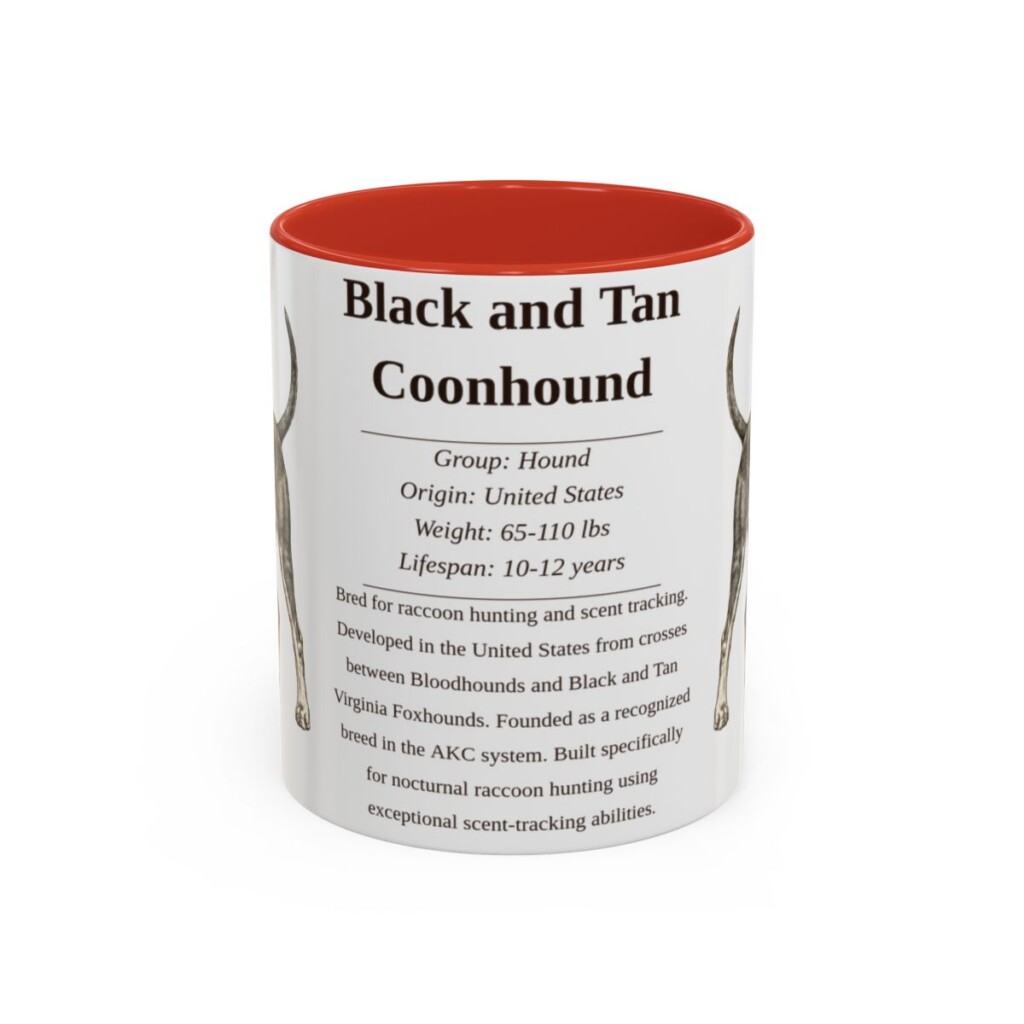 11oz-black-and-tan-coonhound-mug-writeup-red 11oz black and tan coonhound mug, Red