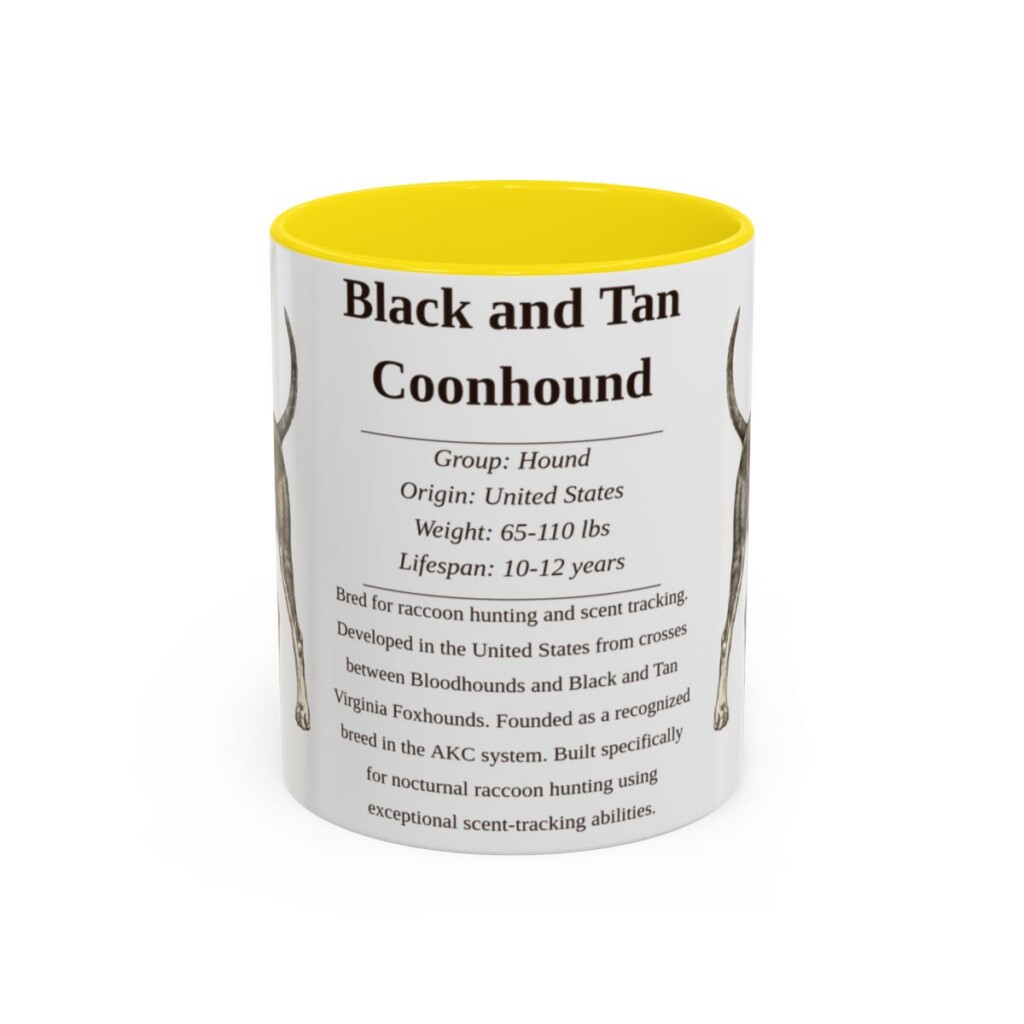 11oz-black-and-tan-coonhound-mug-writeup-yellow 11oz black and tan coonhound mug, Yellow