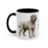 11oz Black Russian Terrier Mug, Black, left side view