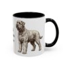 11oz Black Russian Terrier Mug, Black, right side view