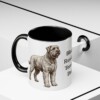 11oz Black Russian Terrier Dog Dad Mug, Black, lifestyle photo