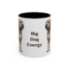 11oz Funny Black Russian Terrier Mug, Black, front view