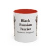 11oz-black-russian-terrier-mug-latin-red 11oz Black Russian Terrier Latin Mug, Red, front view