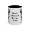 11oz Black Russian Terrier Dog Mom Mug, Black, front view