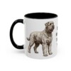 11oz Black Russian Terrier Dog Mom Mug, Black, left side view