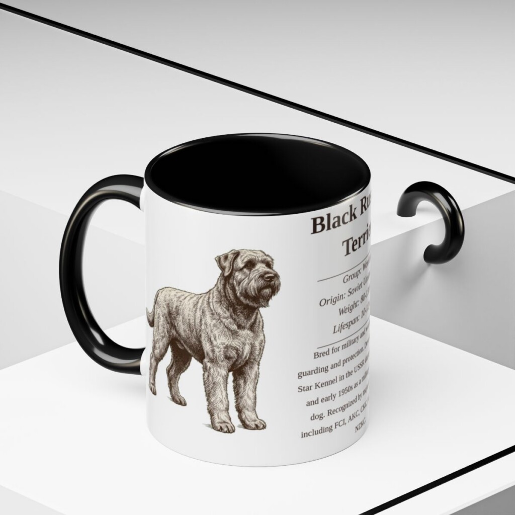 11oz-black-russian-terrier-mug-writeup-black-context-2 11oz Black Russian Terrier Mug, Black, lifestyle photo