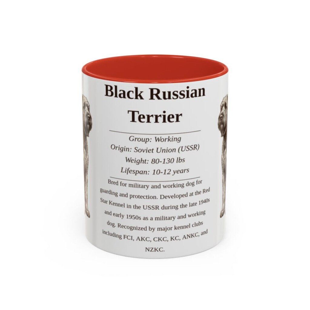 11oz-black-russian-terrier-mug-writeup-red 11oz Black Russian Terrier Mug, Red, front view