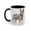 11oz Blue Heeler Mug, black, left side view