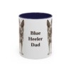 11oz Blue Heeler Dog Dad Mug, Navy, front view