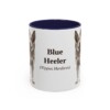 11oz Blue Heeler Latin Mug, Navy, front view