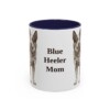 11oz Blue Heeler Dog Mom Mug, Navy, front view