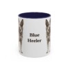 11oz Blue Heeler Mug, navy handle