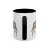 11oz Blue Heeler Mug, Black, back view
