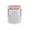 11oz Blue Heeler Mug, Pink, front view