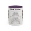 11oz Blue Heeler Mug, Purple, front view