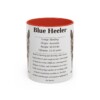 11oz Blue Heeler Mug, Red, front view
