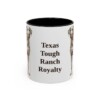 11oz-blue-lacy-mug-humor-black-front 11oz Funny Blue Lacy Mug, Black, front view