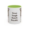 11oz-blue-lacy-mug-humor-light-green 11oz Funny Blue Lacy Mug, Light Green, front view