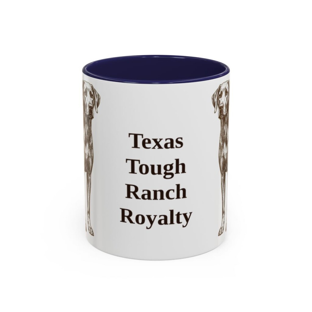 11oz-blue-lacy-mug-humor-navy 11oz Funny Blue Lacy Mug, Navy, front view
