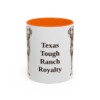 11oz-blue-lacy-mug-humor-orange 11oz Funny Blue Lacy Mug, Orange, front view
