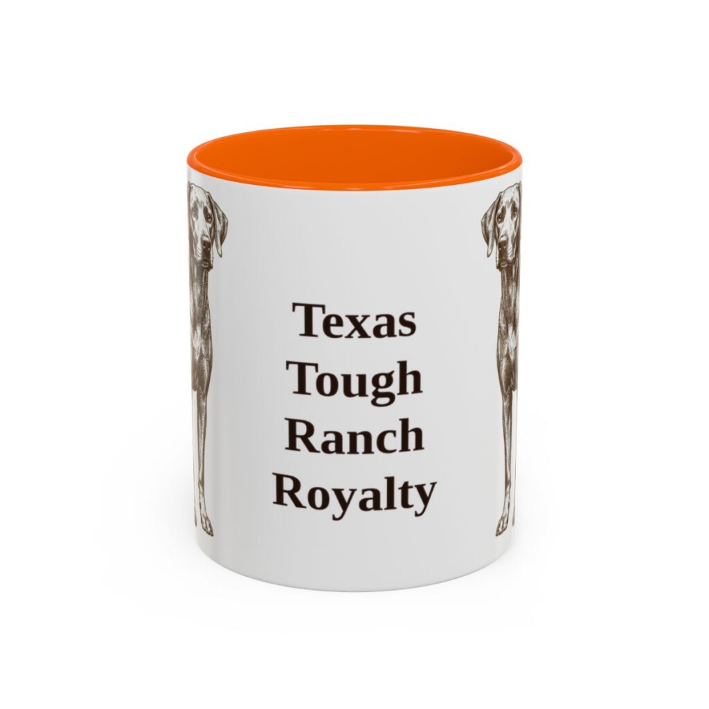 11oz-blue-lacy-mug-humor-orange 11oz Funny Blue Lacy Mug, Orange, front view