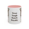 11oz-blue-lacy-mug-humor-pink 11oz Funny Blue Lacy Mug, Pink, front view